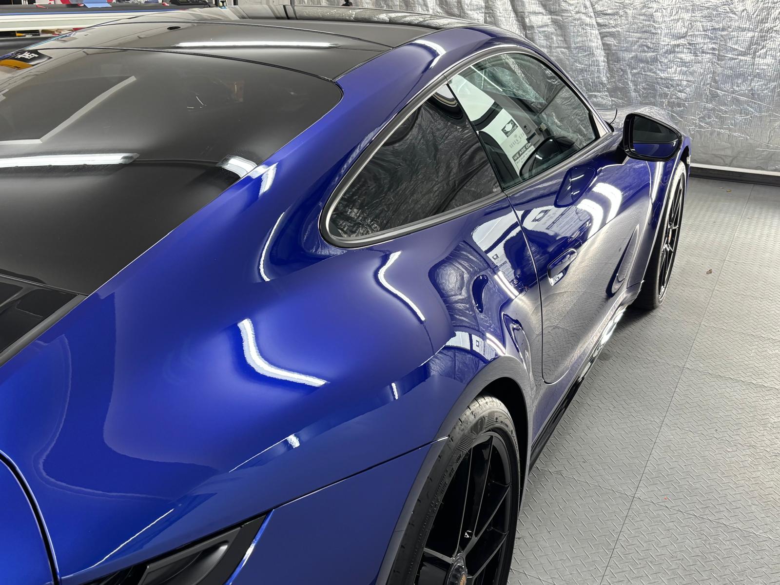 Porsche 911 Carrera 4 GTS finished in San Marino Blue – Full car Paint Protection Film (PPF)