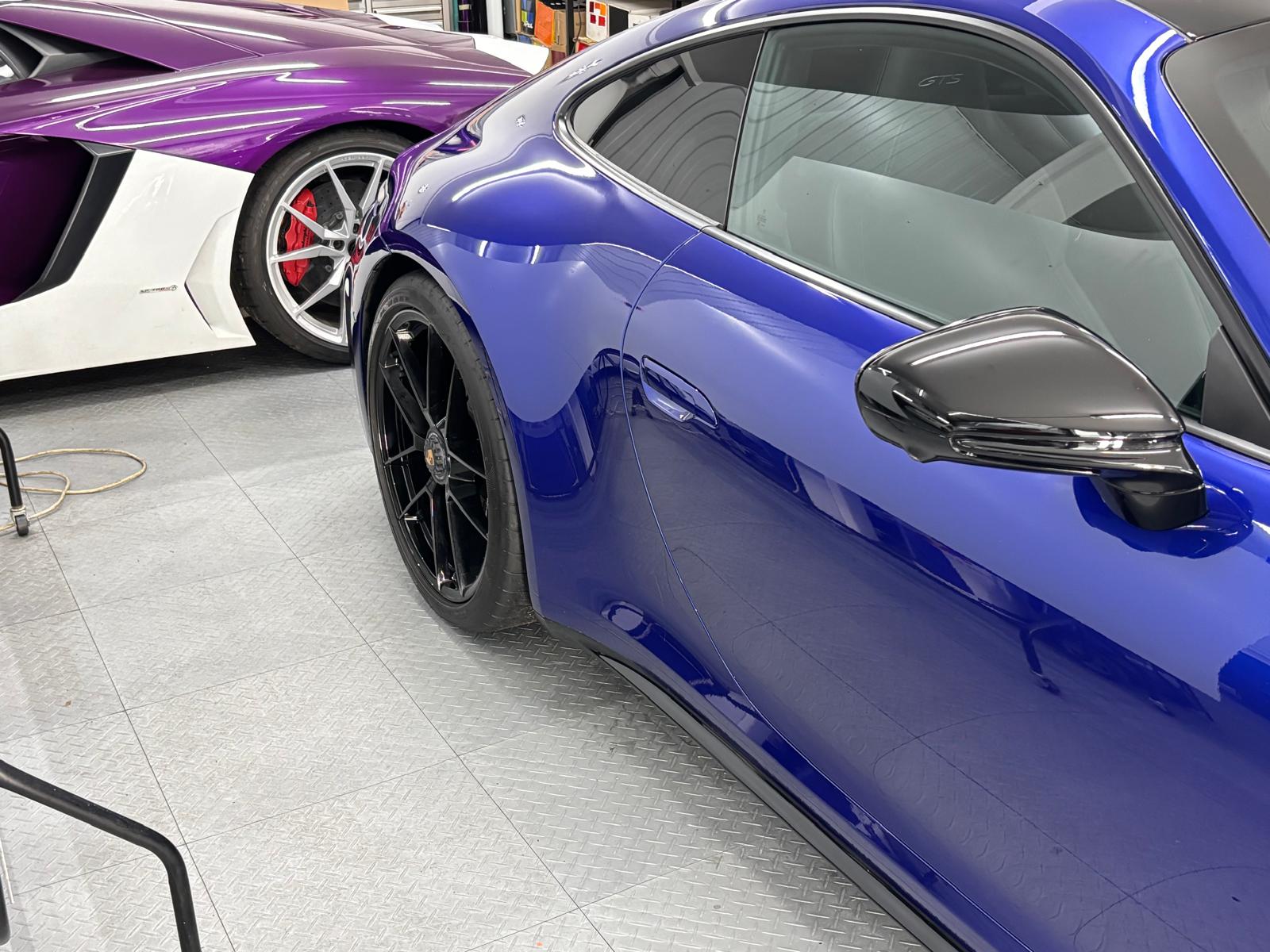 Porsche 911 Carrera 4 GTS finished in San Marino Blue – Full car Paint Protection Film (PPF)