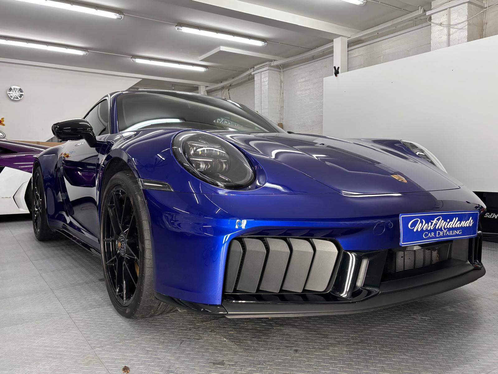 Porsche 911 Carrera 4 GTS finished in San Marino Blue – Full car Paint Protection Film (PPF)
