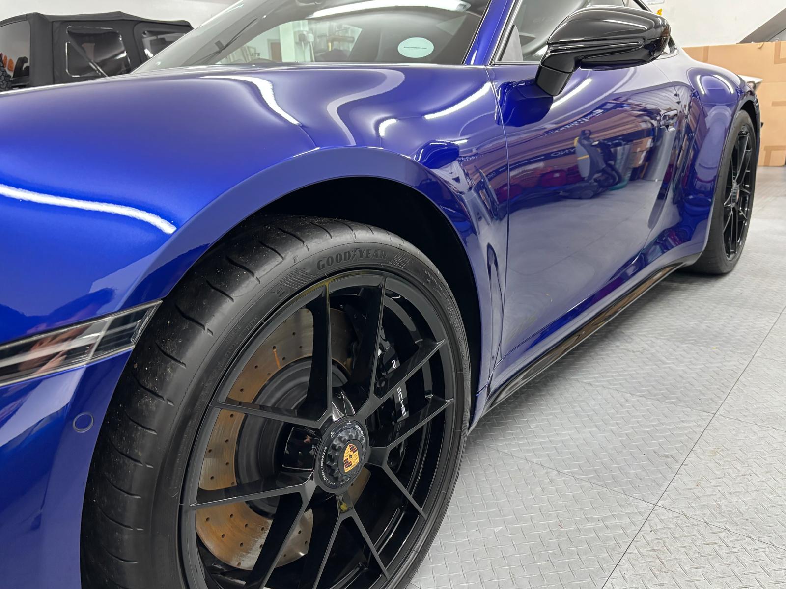 Porsche 911 Carrera 4 GTS finished in San Marino Blue – Full car Paint Protection Film (PPF)