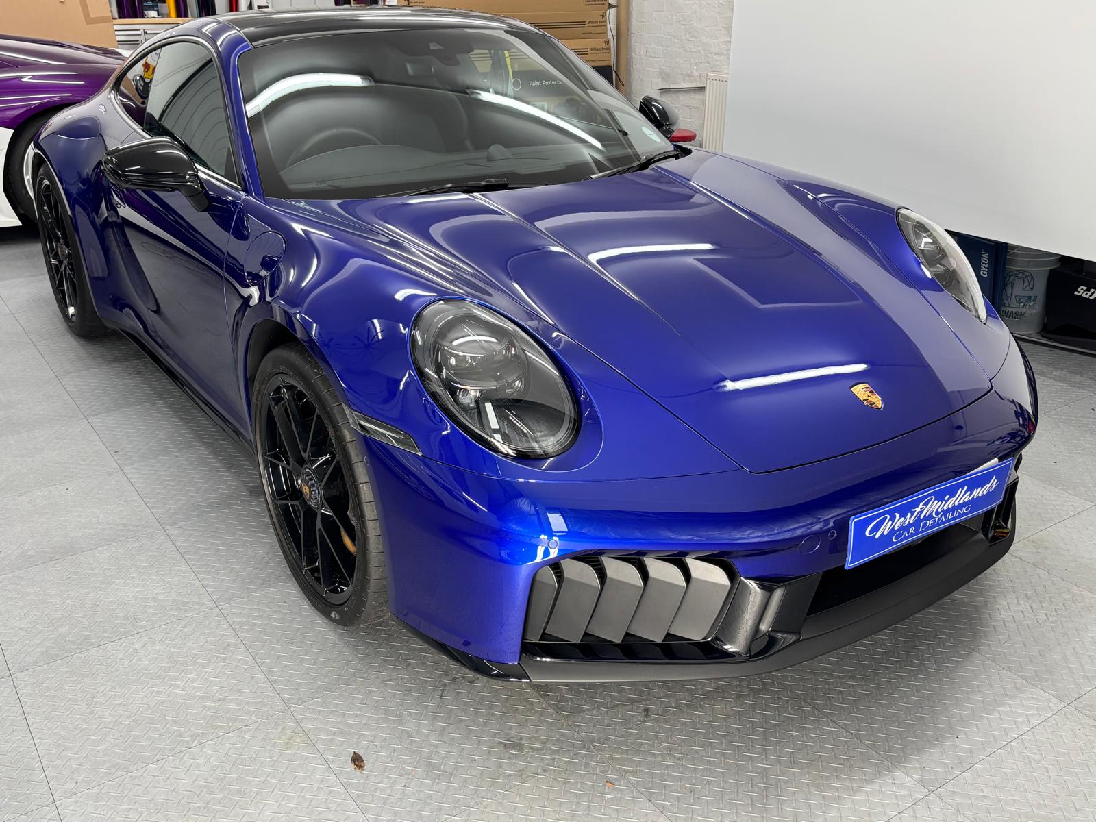 Porsche 911 Carrera 4 GTS finished in San Marino Blue – Full car Paint Protection Film (PPF)