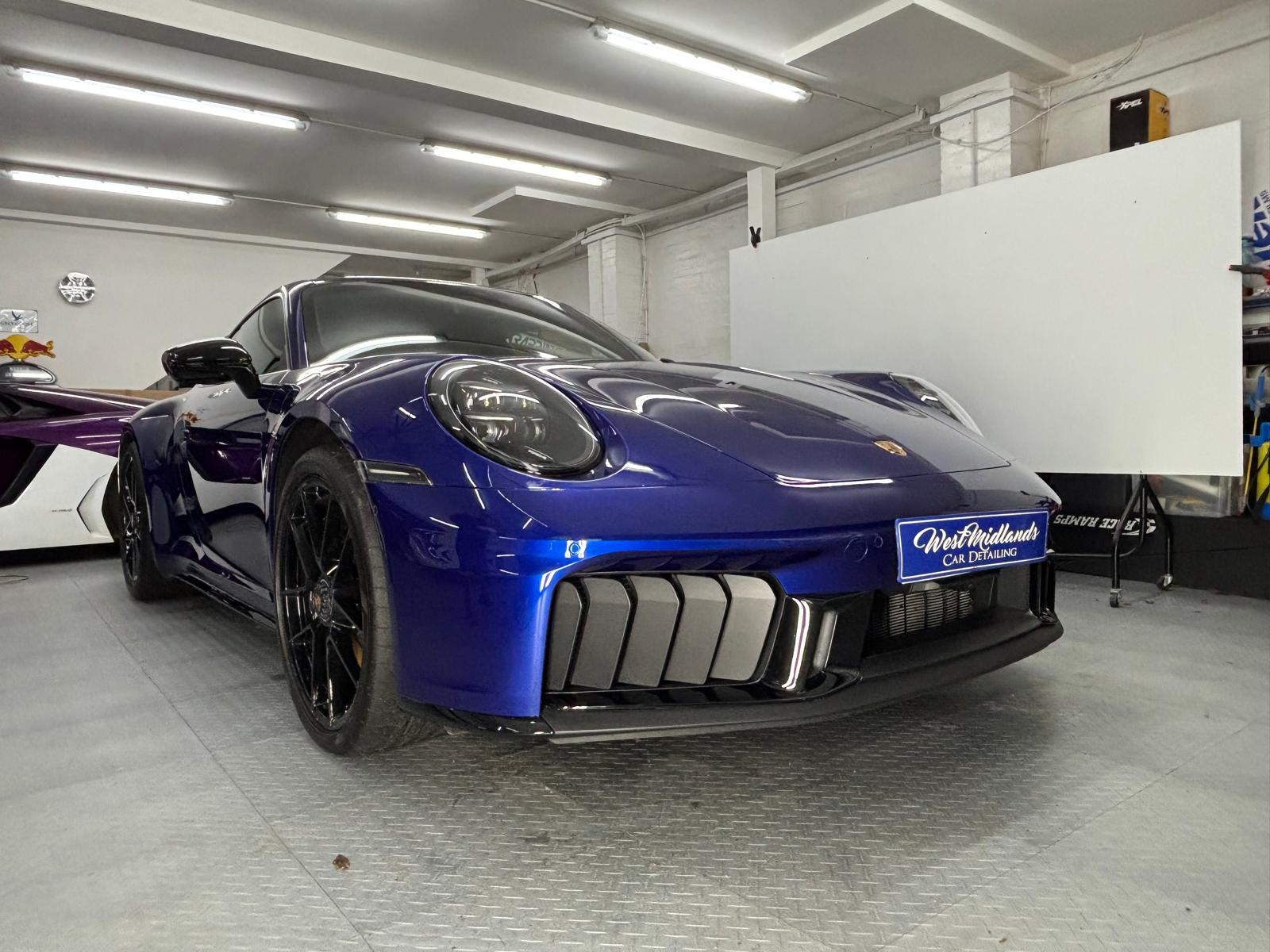 Porsche 911 Carrera 4 GTS finished in San Marino Blue – Full car Paint Protection Film (PPF)