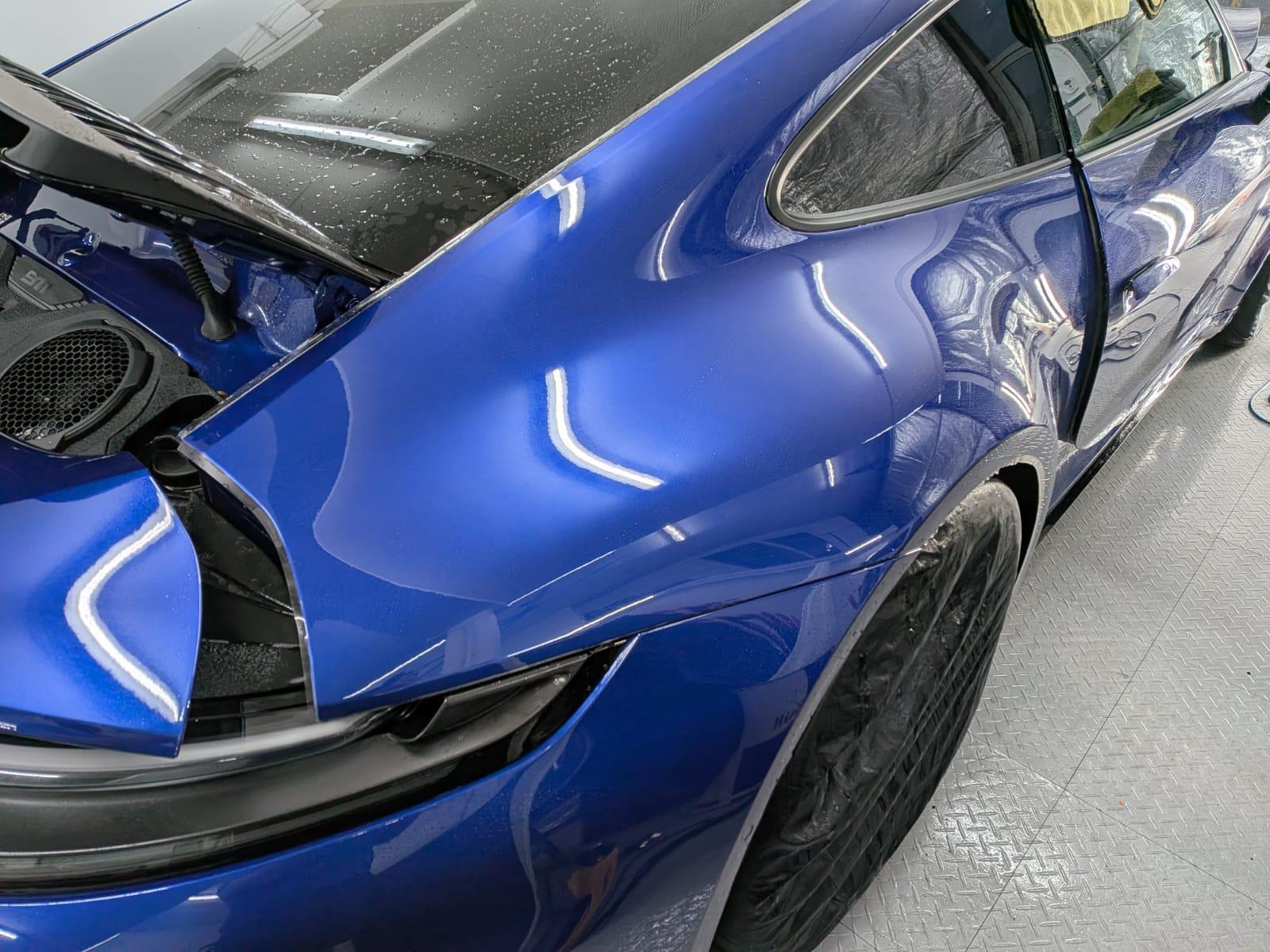Porsche 911 Carrera 4 GTS finished in San Marino Blue – Full car Paint Protection Film (PPF)