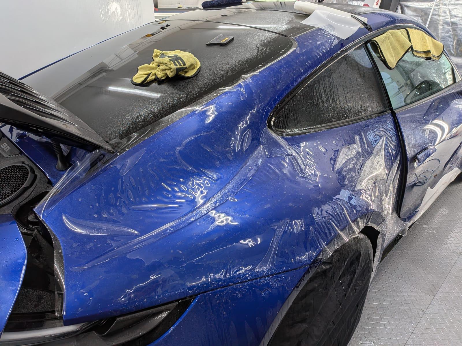 Porsche 911 Carrera 4 GTS finished in San Marino Blue – Full car Paint Protection Film (PPF)